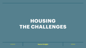 Title slide from Workshop 5: Housing