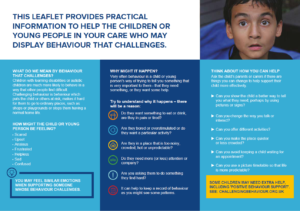 Image showing side 2 of leaflet - When children's behaviour challenges