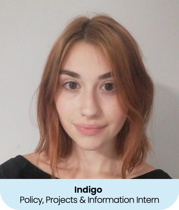 Photograph of our team member Indigo, the CBF's Policy, Projects and Information Inter