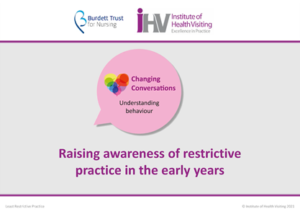 Animation title screen - Raising awareness of restrictive practice in the early years