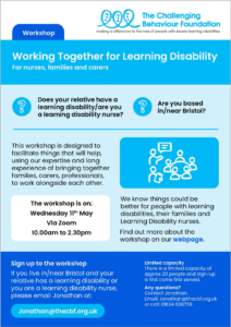 Working together with learning disability flyer