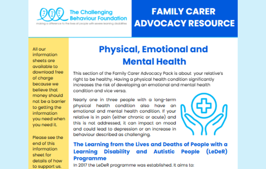 Physical, Emotional and Mental Health