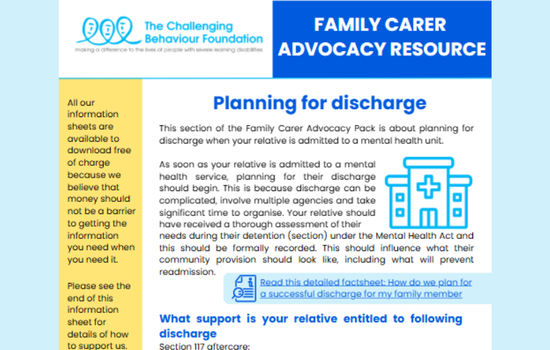 Planning for Discharge