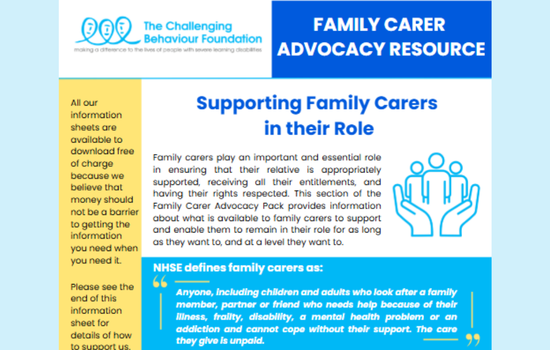 Supporting Family Carers in their Role